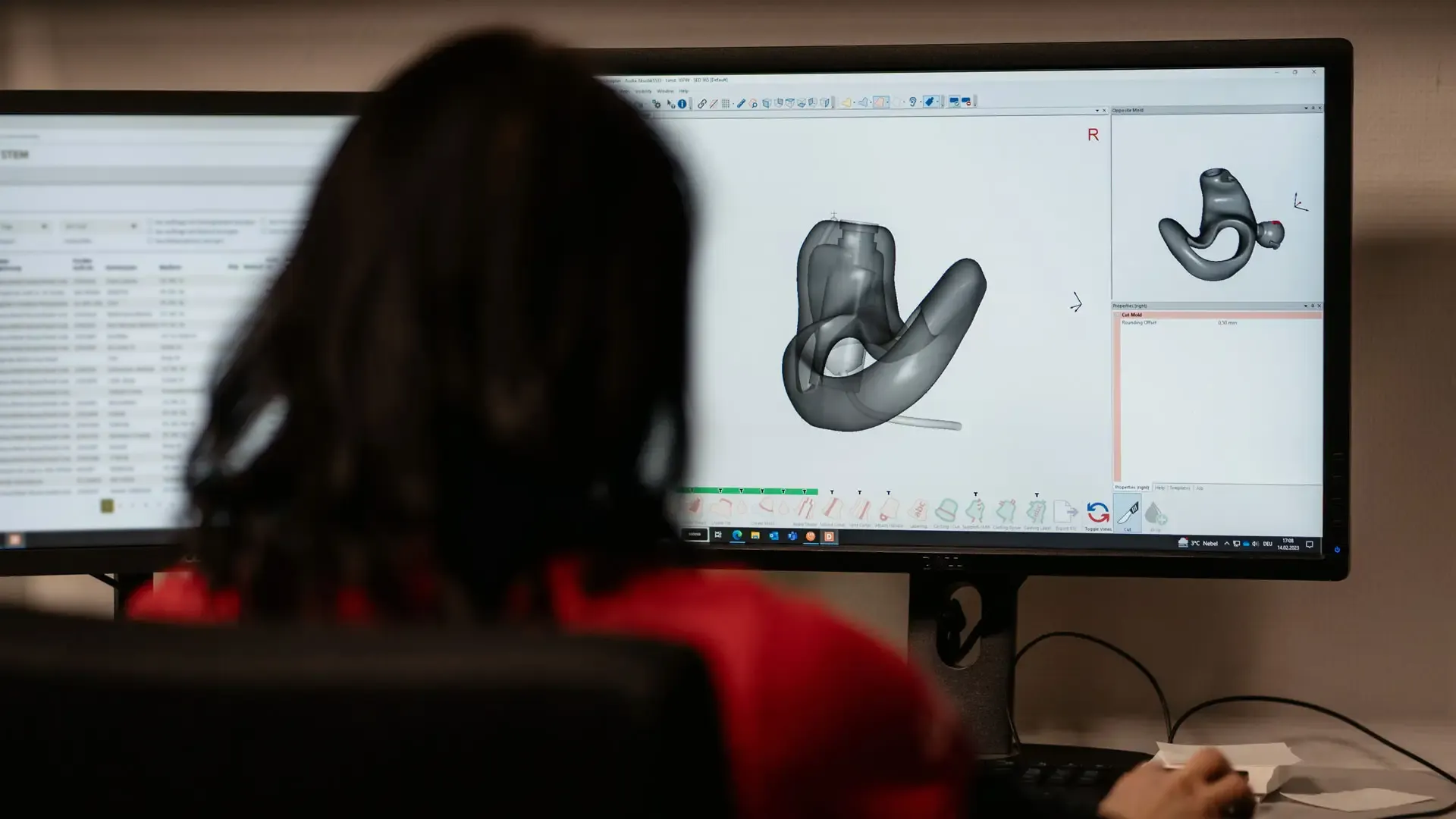 3D Animation und Fertigung am Computer von Ohrpassstücken 